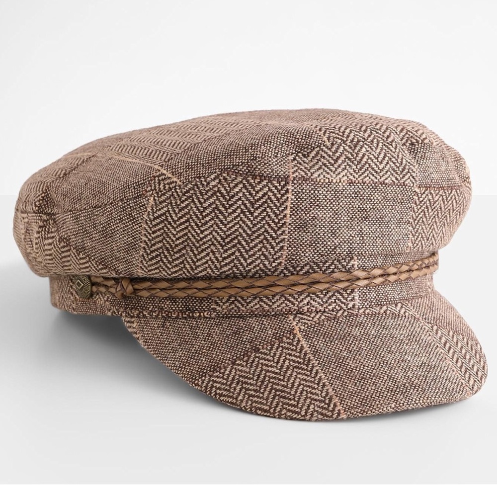 BRIXTON Women’s Wool Blend Plaid Ashland Cap XS